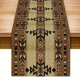 Bohemian Geometric Vintage Table Runner With Mates